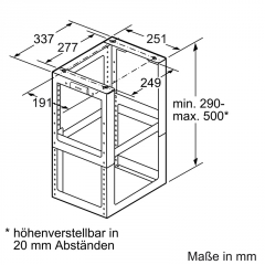 Bosch DHZ1251, Montageturmverlngerung fr Inselesse