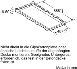 Bosch DRC97AQ50, Deckenlfter, Serie 6, Edelstahl, 90 cm, EEK: A, mit 5 Jahren Garantie!