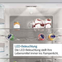 Bosch KIV86VFE1, Serie 4, Einbau-Khl-Gefrier-Kombination mit Gefrierbereich unten, 177.2 x 54.1 cm, Flachscharnier, EEK: E, mit 5 Jahren Garantie!