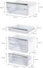 Bosch KIV86VFE1, Serie 4, Einbau-Khl-Gefrier-Kombination mit Gefrierbereich unten, 177.2 x 54.1 cm, Flachscharnier, EEK: E, mit 5 Jahren Garantie!