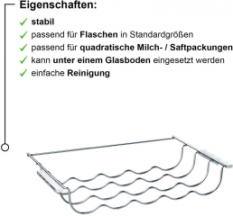 Bosch KSZ10020, Flaschenablage chrom