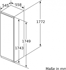 Bosch KIF82PFE0, Einbau-Khlschrank mit Gefrierfach, 177.5 x 56 cm cm, Serie 8, EEK: E, mit 5 Jahren Garantie!