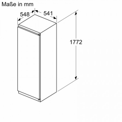 Bosch KIR81NSE0, Einbau-Khlschrank, 177.5 x 56 cm cm, Serie 2, EEK: E, mit 5 Jahren Garantie!