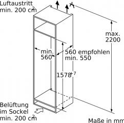 Bosch KIS77ADD0, Einbau-Khl-Gefrier-Kombination, 157.8 x 55.8 cm cm, Serie 6, EEK: D, mit 5 Jahren Garantie!