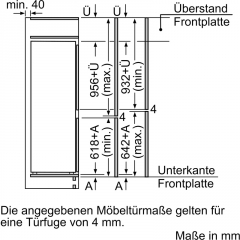 Bosch KIS77ADD0, Einbau-Khl-Gefrier-Kombination, 157.8 x 55.8 cm cm, Serie 6, EEK: D, mit 5 Jahren Garantie!