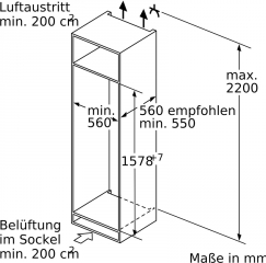 Bosch KIL72AFE0, Einbau-Khlschrank mit Gefrierfach, 158 x 56 cm cm, Serie 6, EEK: E, mit 5 Jahren Garantie!