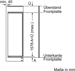 Bosch KIL72AFE0, Einbau-Khlschrank mit Gefrierfach, 158 x 56 cm cm, Serie 6, EEK: E, mit 5 Jahren Garantie!