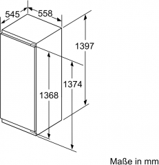 Bosch KIF51AFE0, Einbau-Khlschrank, 140 x 56 cm cm, Serie 8, EEK: E, mit 5 Jahren Garantie!