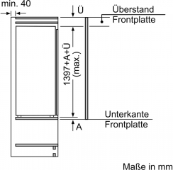 Bosch KIF51AFE0, Einbau-Khlschrank, 140 x 56 cm cm, Serie 8, EEK: E, mit 5 Jahren Garantie!