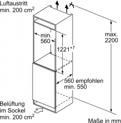 Bosch KIF41ADD0, Einbau-Khlschrank, 122.5 x 56 cm cm, Serie 8, EEK: D, mit 5 Jahren Garantie!