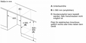 Bosch KUR21VFE0, Unterbau-Khlschrank, 82 x 60 cm, Serie 4, EEK: E, mit 5 Jahren Garantie!