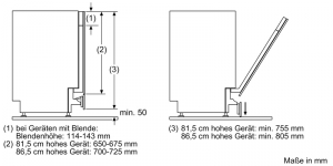 Bosch SMZ5003, Klappscharnier fr hohe Korpusmae