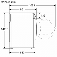 BOSCH WTN83203, Kondenstrockner, freistehend, 8 kg, Serie 4, EEK: B, mit 5 Jahren Garantie!