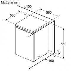 BOSCH GTV15NWEB, Tischgefrierschrank, 85 x 56 cm, Wei, EEK: E, mit 5 Jahren Garantie!