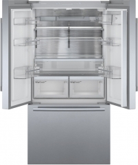 BOSCH KFF96PIEP, French-Door Khl-Gefrier-Kombination, 183 x 90.5 cm, Edelstahl, Serie 8, EEK: E, mit 5 Jahren Garantie!