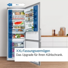 BOSCH KGN49VXCT, Khl-Gefrier-Kombination, 203 x 70 cm, Edelstahl schwarz, Serie 4, EEK: C, mit 5 Jahren Garantie!