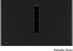 Neff V58YHQ4C0, Induktionskochfeld mit Dunstabzug, 80 cm, Metallic Silver Z9802PFMY0, MIT 7 JAHREN GARANTIE
