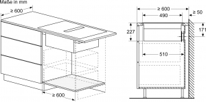 Neff V58PHQ4C0, Induktionskochfeld mit Dunstabzug, flchenbndig, 80 cm, schwarz, MIT 7 JAHREN GARANTIE