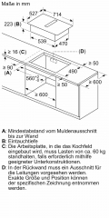 Neff V57YHQ4C0, Induktionskochfeld mit Dunstabzug, 70 cm, Brushed-Bronze Z9802PFBY0, MIT 7 JAHREN GARANTIE