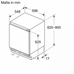 Neff GU7213DE0, Unterbau Gefrierschrank, 82 x 59.8 cm, EEK: E, mit 5 Jahren Garantie!