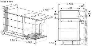 Constructa CV435236, Induktionskochfeld mit Dunstabzug, 60 cm, rahmenlos, EEK: B, mit 5 Jahren Garantie!