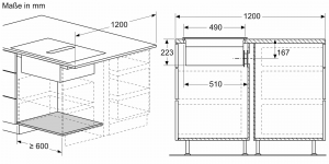 Constructa CV435236, Induktionskochfeld mit Dunstabzug, 60 cm, rahmenlos, EEK: B, mit 5 Jahren Garantie!