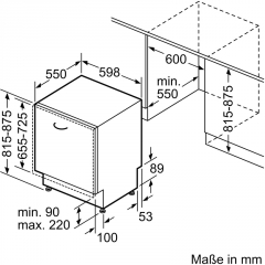 Constructa CG6VX01EBE, Geschirrspler vollintegrierbar, 60 cm, EEK: B, mit 5 Jahren Garantie!