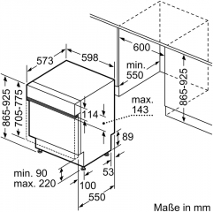 Constructa CB5IS02ITE, XXL Geschirrspler integrierbar, 60 cm, EEK: E, mit 5 Jahren Garantie!