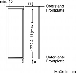 Constructa CK181NSE0, Einbau-Khlschrank, 177.5 x 56 cm, EEK: E, mit 5 Jahren Garantie!