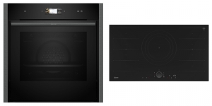 Neff BVS6790G, SET Einbaubackofen B24CR31G0 und Induktionskochfeld T69FUV4L0, EEK: A+, MIT 7 JAHREN GARANTIE