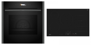 Neff BCR2380G, SET Einbaubackofen B24CR31G0 und Induktionskochfeld T68FUV4L0, EEK: A+, MIT 7 JAHREN GARANTIE