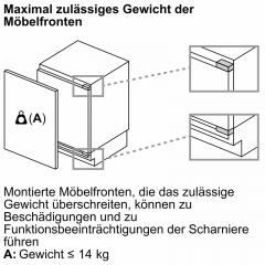 Neff KU2223DD0, Unterbau Khlschrank mit Gefrierfach, 82 cm, EEK: D, mit 5 Jahren Garantie!