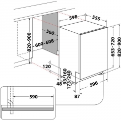 Bauknecht B2I HKD526 A, Geschirrspler vollintegrierbar, 60 cm, EEK: E, mit 5 Jahren Garantie!