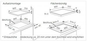 Kppersbusch KI 9880.1 SR, Vollflchen-Induktion 90 cm, rahmenlos, mit 5 Jahren Garantie!