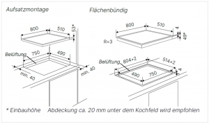 Kppersbusch KI 8550.0 KSMR, Induktions-Kochflche, 80 cm, MattBlack, rahmenlos, mit 5 Jahren Garantie!