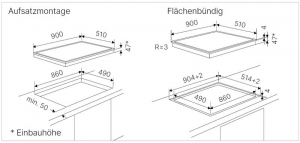 Kppersbusch KE 9350.0 SR, Elektro-Kochflche, 90 cm, rahmenlos, mit 5 Jahren Garantie!