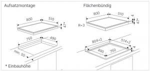 Kppersbusch KE 8350.0 SR, Elektro-Kochflche, 80 cm, rahmenlos, mit 5 Jahren Garantie!