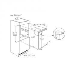 Kppersbusch FK 2540.0 i, Einbau-Khl-Gert, 88 cm hoch, EEK: E, mit 5 Jahren Garantie!