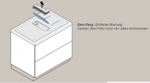 Falmec Zero Easy, Induktionskochfeld mit integrierter Absaugung, 84 cm, mit 5 Jahren Garantie!