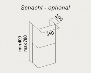 Falmec Fusion, Glas schwarz, 85 cm, Wandhaube, mit 5 Jahren Garantie