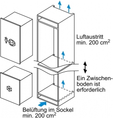 Bosch GIV21ADD0, Einbau-Gefrierschrank, 87.4 x 55.8 cm, Serie 6, EEK: D, mit 5 Jahren Garantie!