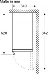 Bosch KUW20VHF0, Weinkhlschrank mit Glastr, 82 x 30 cm, Serie 6, EEK: F, mit 5 Jahren Garantie!