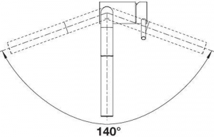 Blanco Linus-S-F Fensterarmatur schwarz matt Hochdruck Zugauslauf, 527523