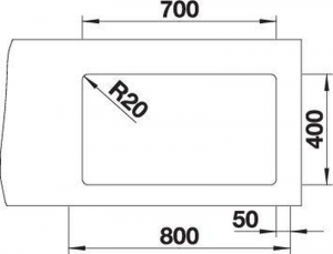 Blanco Etagon 700-U Unterbausple, Silgranit PuraDur, Farbe schwarz, 527762