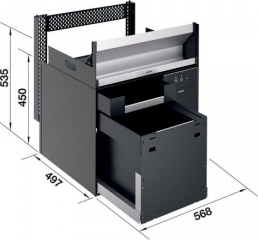 Blanco Multi Frame II 60 P CHOICE.All, Komplettsystem inkl. Wasseraufbereitung rechts, 527838