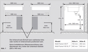 Blanco Multi Frame II 60 P CHOICE.All, Komplettsystem inkl. Wasseraufbereitung rechts, 527838