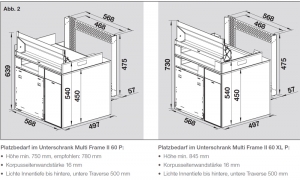 Blanco Multi Frame II 60 P CHOICE.All, Komplettsystem inkl. Wasseraufbereitung rechts, 527838