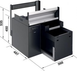 Blanco Multi Frame II 60 P CHOICE.All, Komplettsystem inkl. Wasseraufbereitung links, 527839