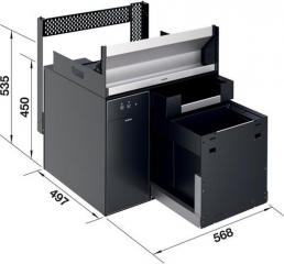 Blanco Multi Frame II 60 P CHOICE.All, Komplettsystem inkl. Wasseraufbereitung links, 527841