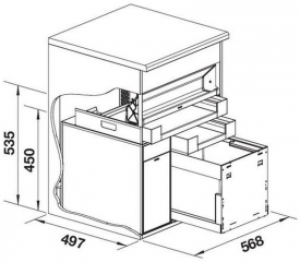 Blanco Multi Frame II 60 XL P CHOICE.All, Komplettsystem inkl. Wasseraufbereitung rechts, 527842